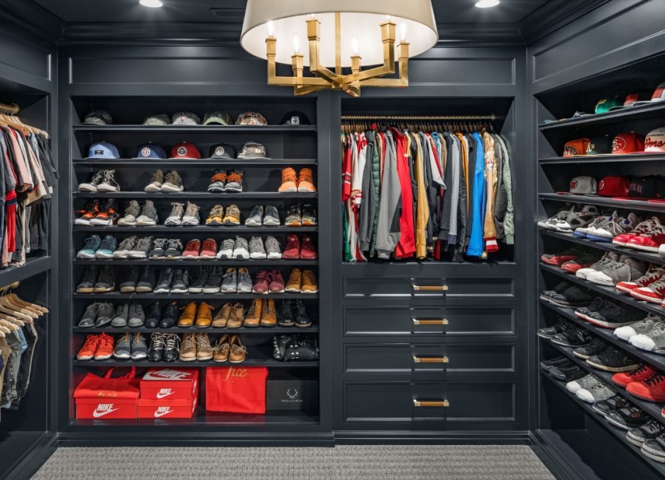 Luxury sneaker closet with ClosetMonkey AI